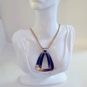 VNTG NAPIER Mixed-Metal Pendant Necklace
